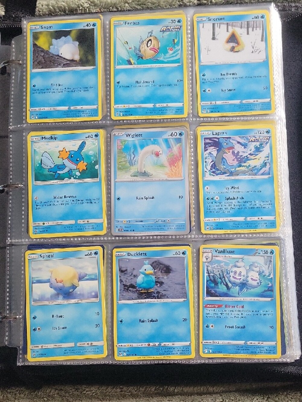 Pokemon Blue Water-Type Trading Card Set - Blue, White, Yellow - Picture 5 of 6